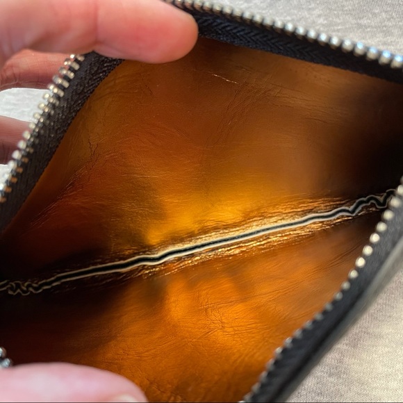 Michael Kors Black Gold medium waist wallet belt bag with chain 554131 Medium - Picture 6 of 8